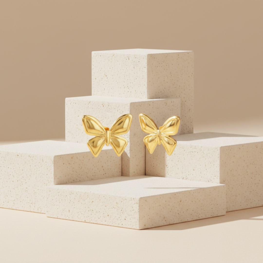 Twist Earrings — 18K gold-plated anti-tarnish jewellery by Veyra
