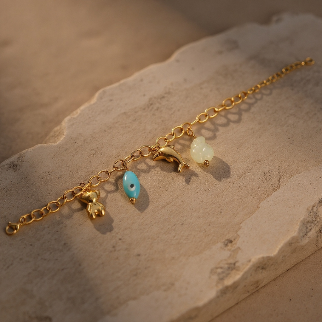 Tie Me Up Bracelet — 18K gold-plated anti-tarnish jewellery by Veyra
