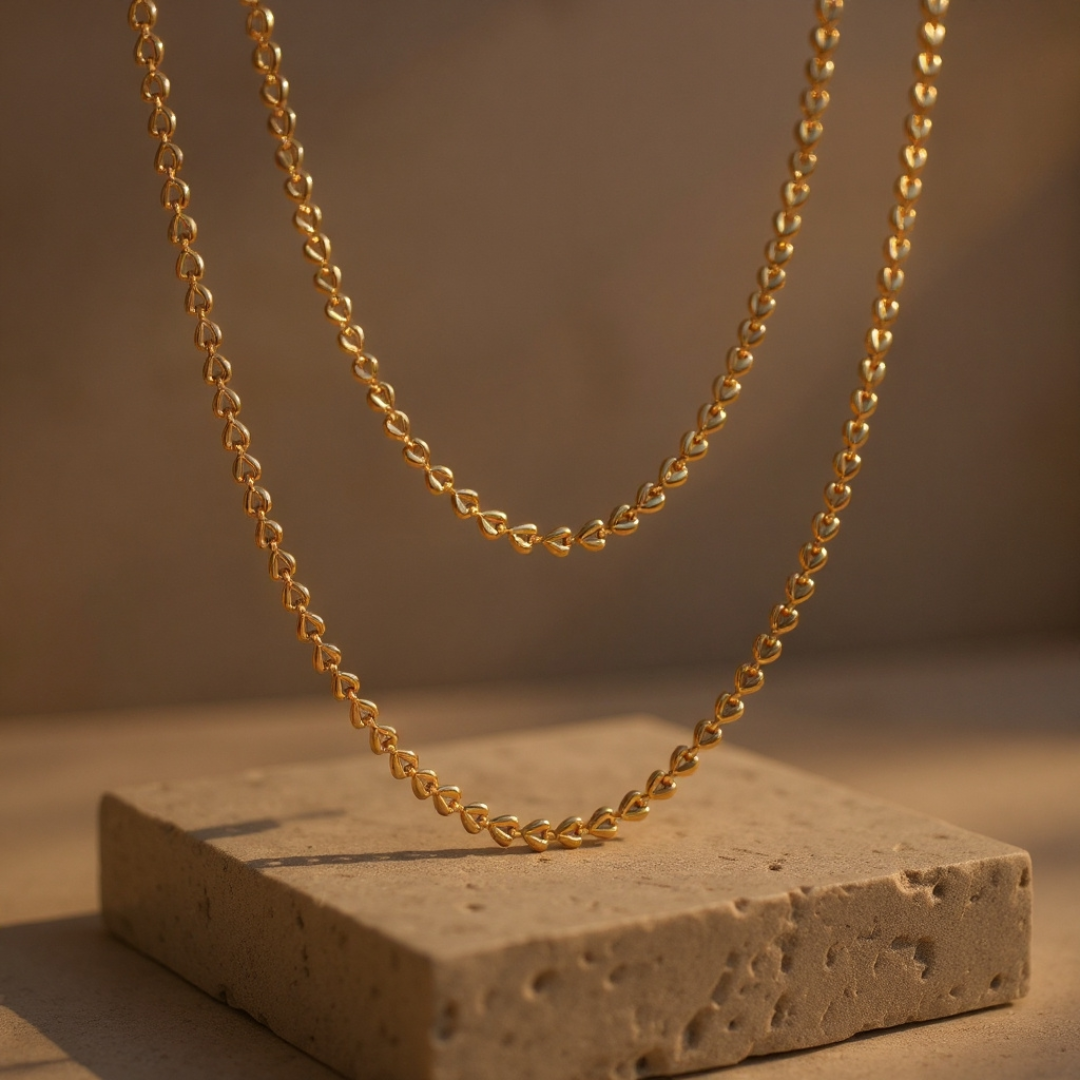 The Minimalist Chain — 18K gold-plated anti-tarnish jewellery by Veyra