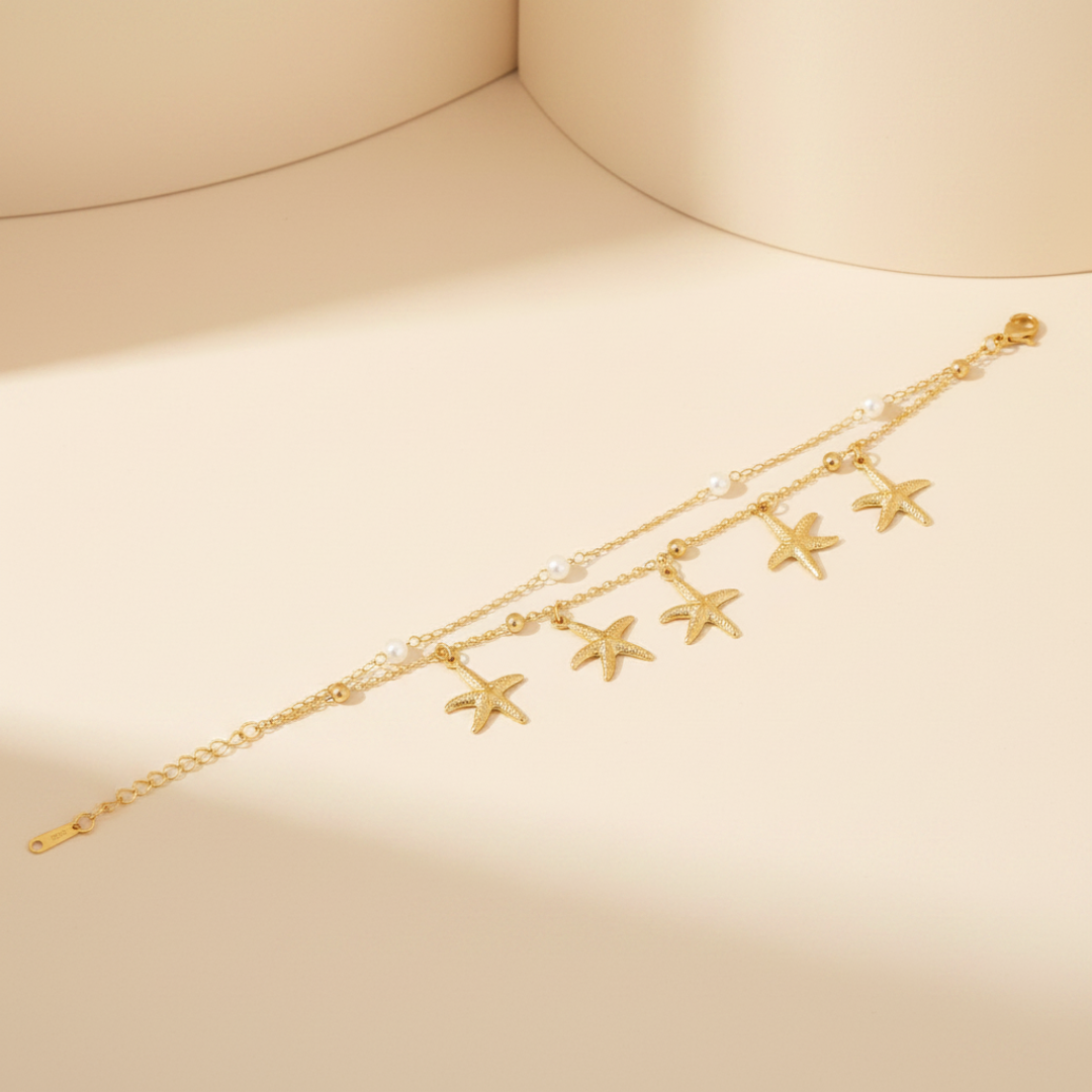 Stone Cold Bracelet — 18K gold-plated anti-tarnish jewellery by Veyra