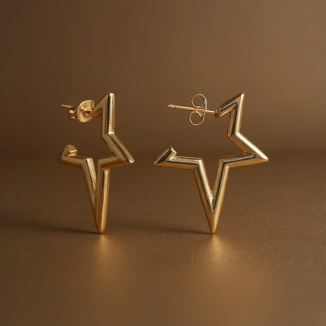 Look Up Earrings — 18K gold-plated anti-tarnish jewellery by Veyra