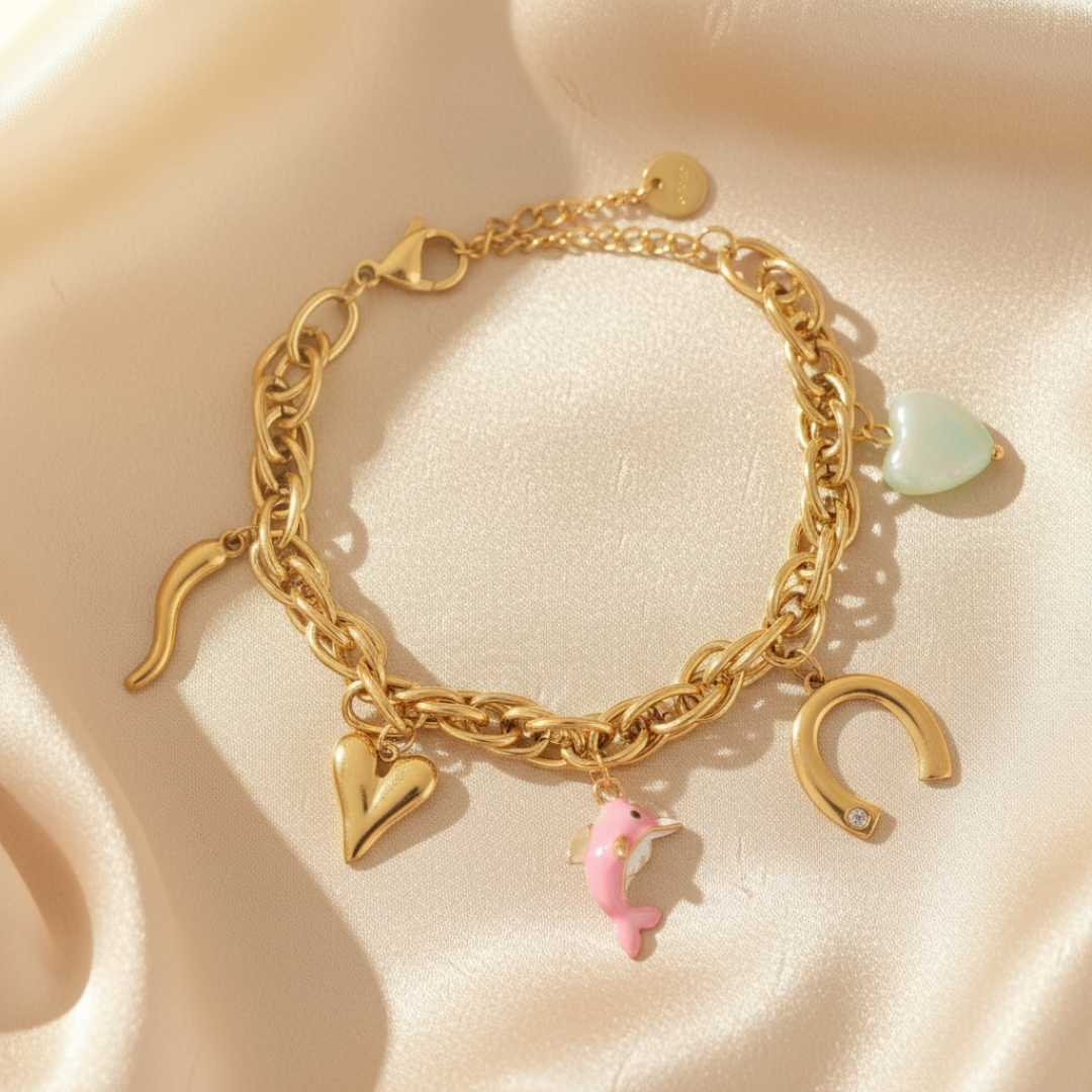 Pebble Bracelet — 18K gold-plated anti-tarnish jewellery by Veyra