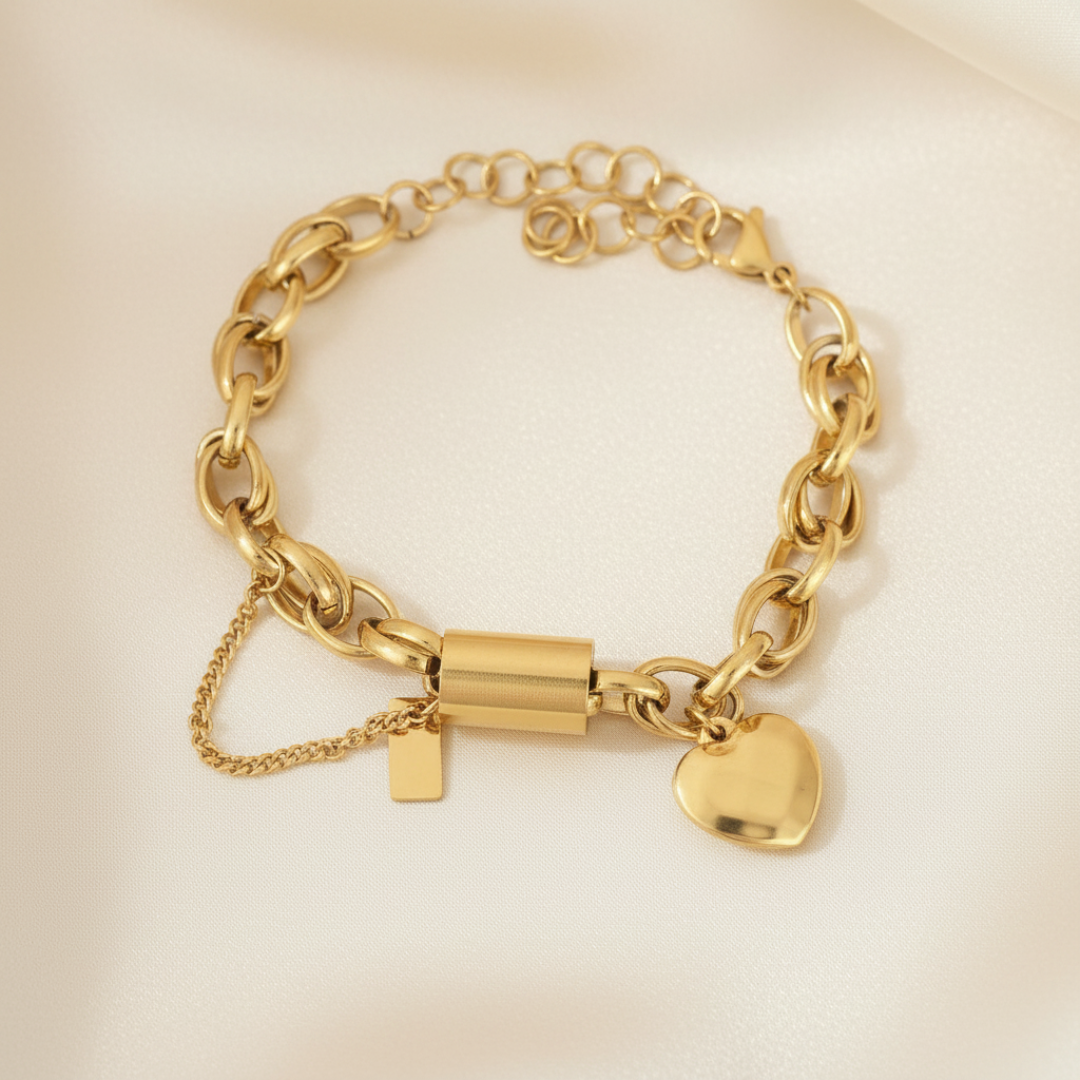 Luxe Bracelet — 18K gold-plated anti-tarnish jewellery by Veyra