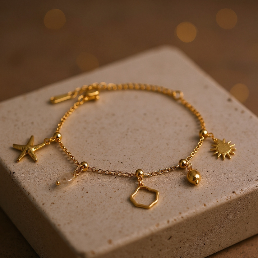 Loop It Bracelet — 18K gold-plated anti-tarnish jewellery by Veyra