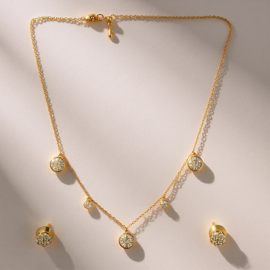 Love Story Set — 18K gold-plated anti-tarnish jewellery by Veyra