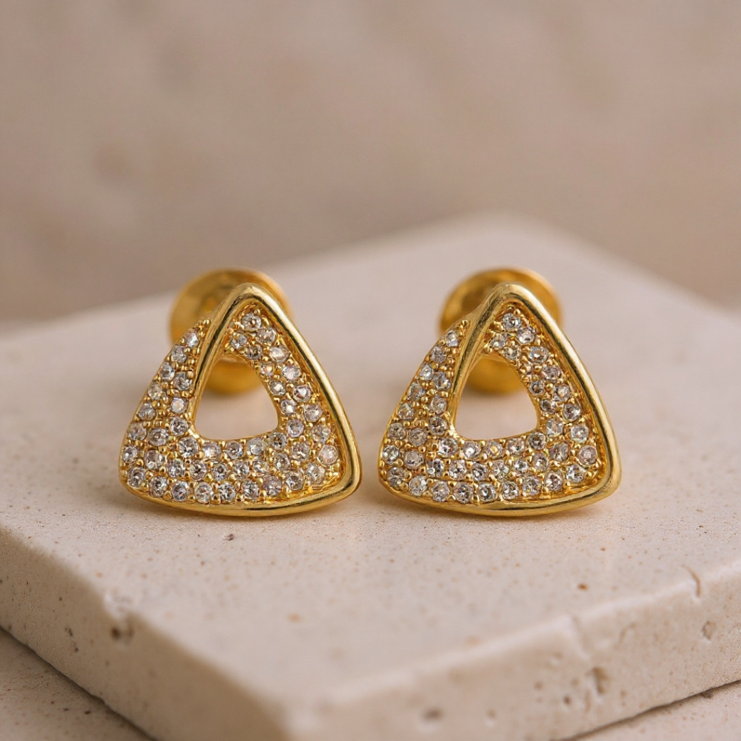 Half Time Earrings — 18K gold-plated anti-tarnish jewellery by Veyra