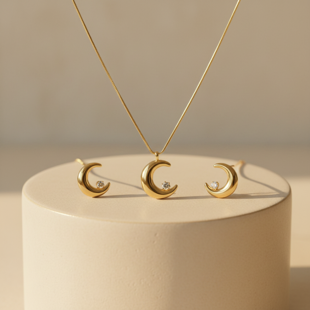 Half Moon Kada — 18K gold-plated anti-tarnish jewellery by Veyra