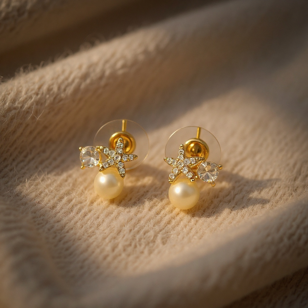 Garden Party Earrings — 18K gold-plated anti-tarnish jewellery by Veyra