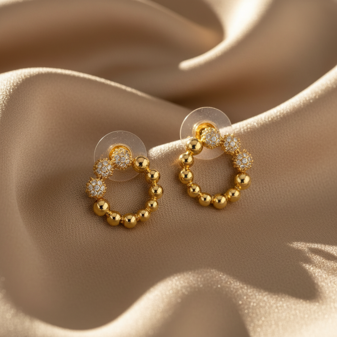 Free Fall Earrings — 18K gold-plated anti-tarnish jewellery by Veyra