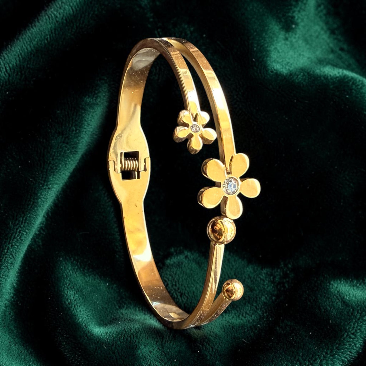 Evil Eye Charm Gold Kada