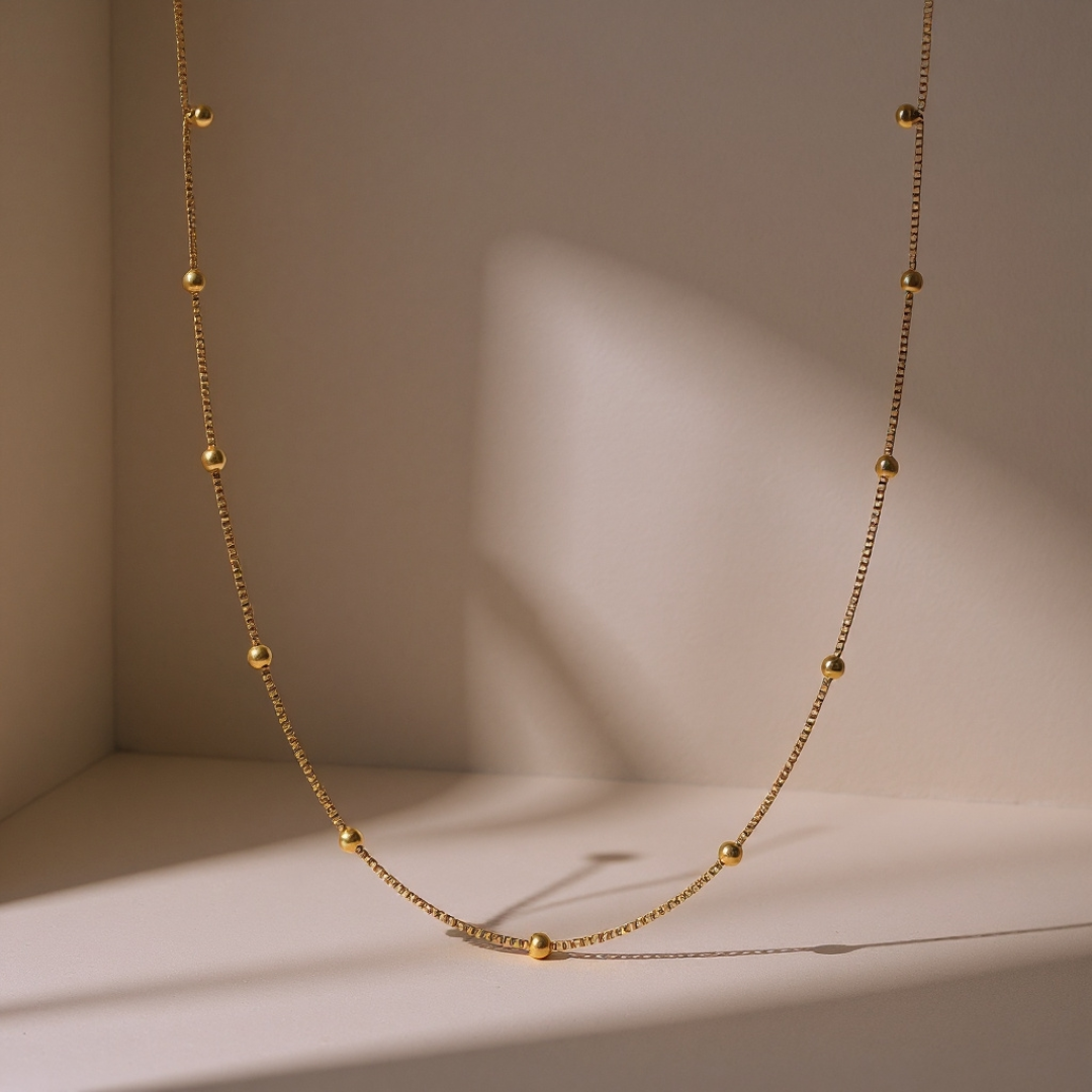Drop Zone Chain — 18K gold-plated anti-tarnish jewellery by Veyra