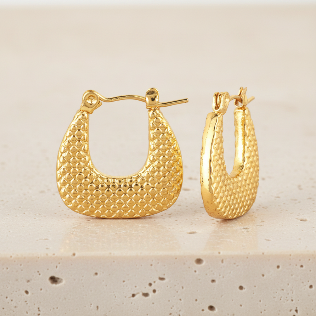 Confetti Earrings — 18K gold-plated anti-tarnish jewellery by Veyra