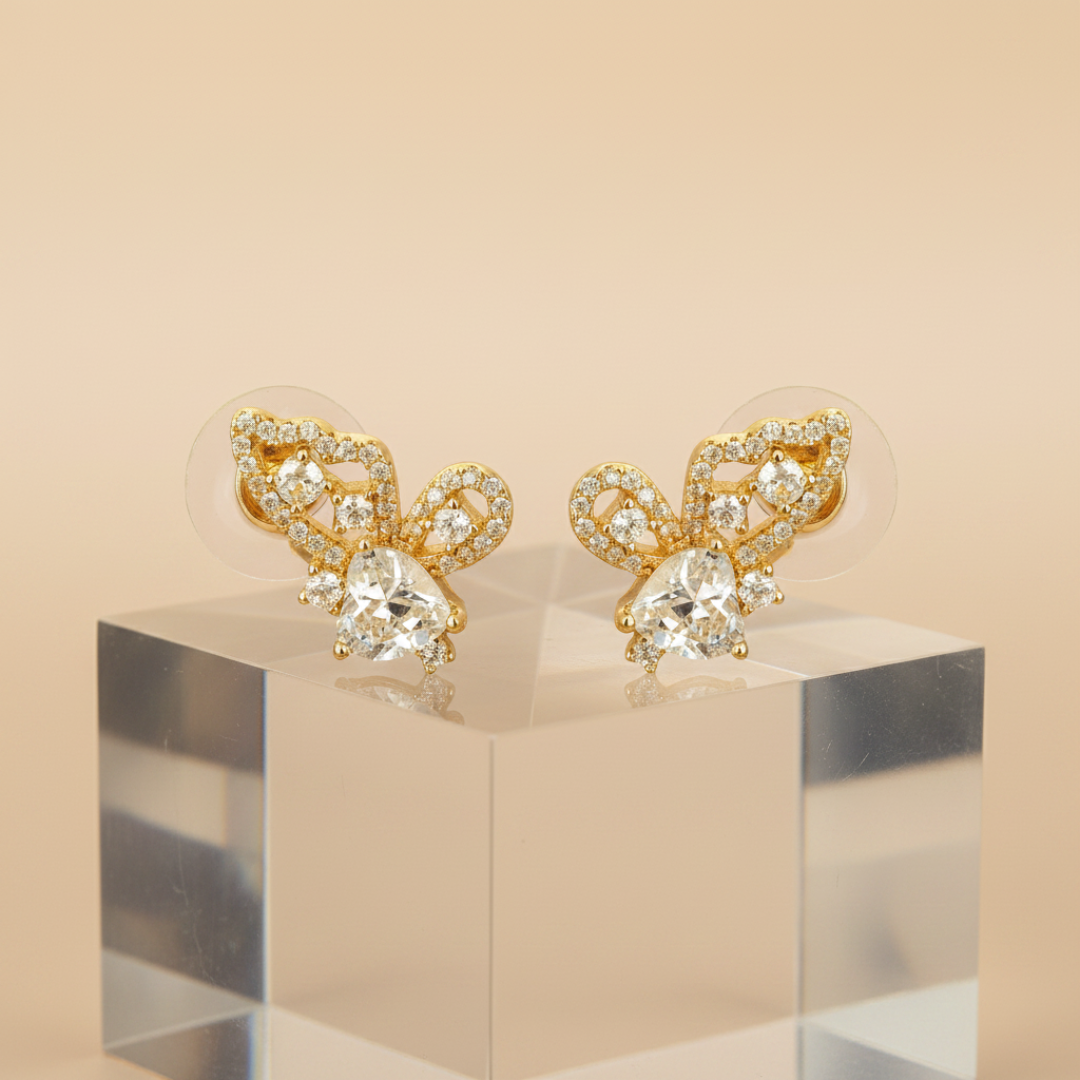 Butterfly Kiss Earrings — 18K gold-plated anti-tarnish jewellery by Veyra
