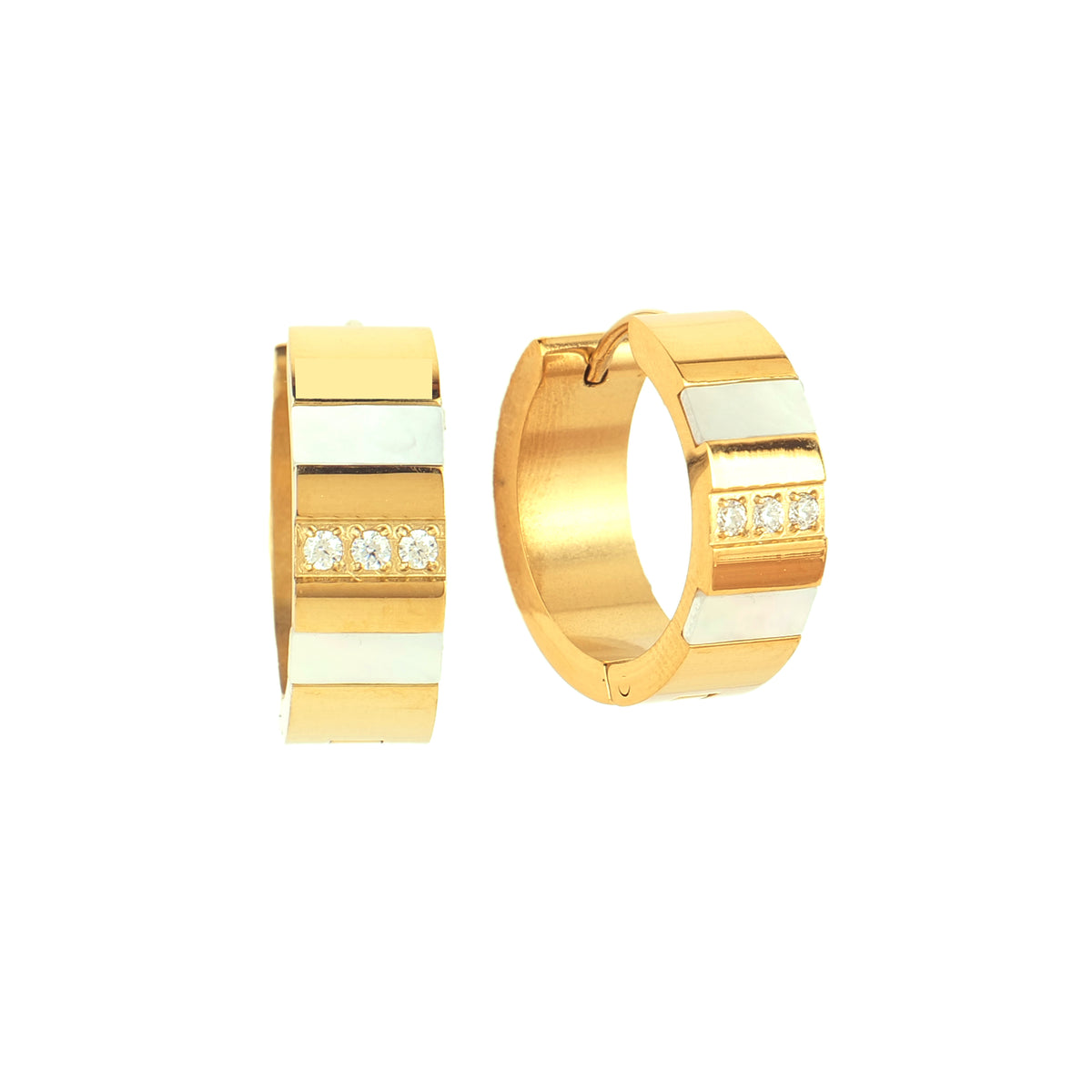 Pearl Bliss Earrings — 18K gold-plated anti-tarnish jewellery by Veyra, view 2