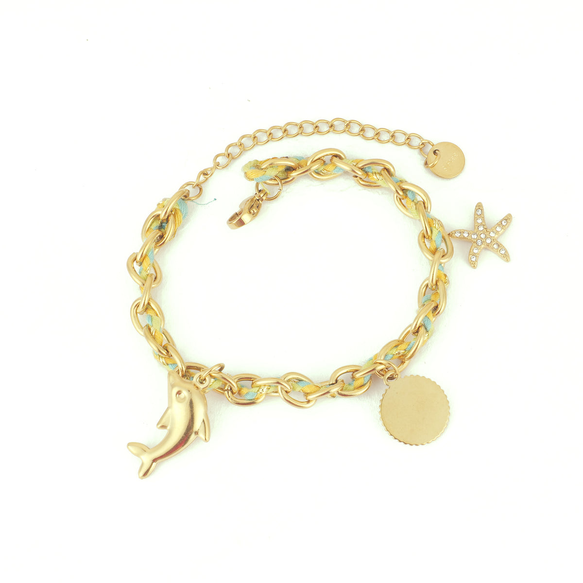 Daisy Chain Bracelet — 18K gold-plated anti-tarnish jewellery by Veyra, view 2