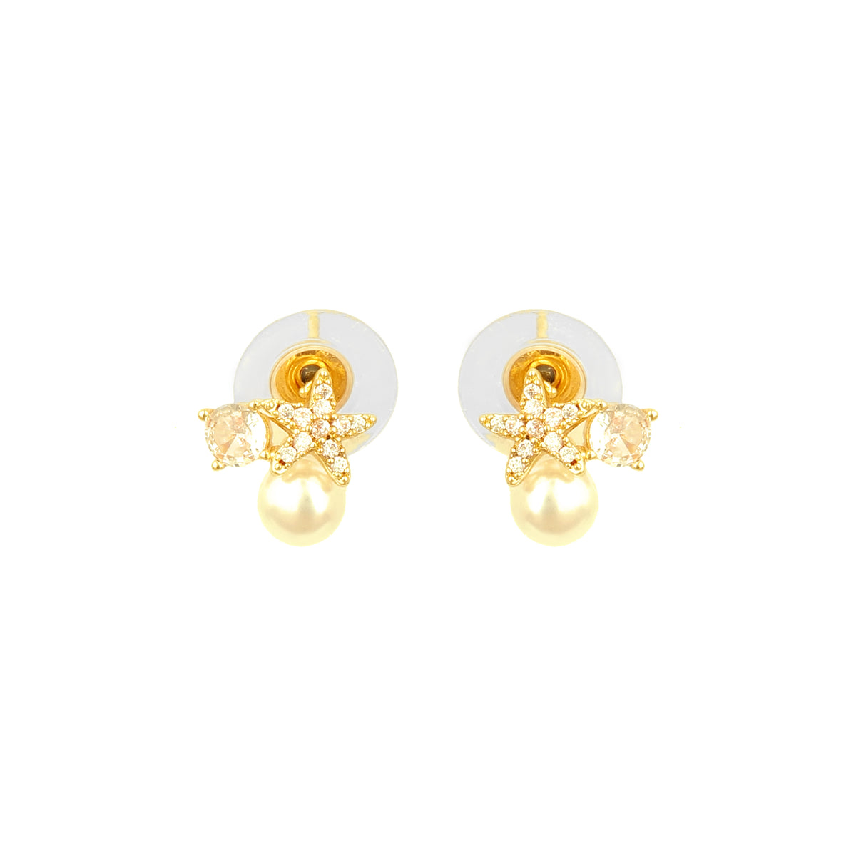 Garden Party Earrings — 18K gold-plated anti-tarnish jewellery by Veyra, view 2