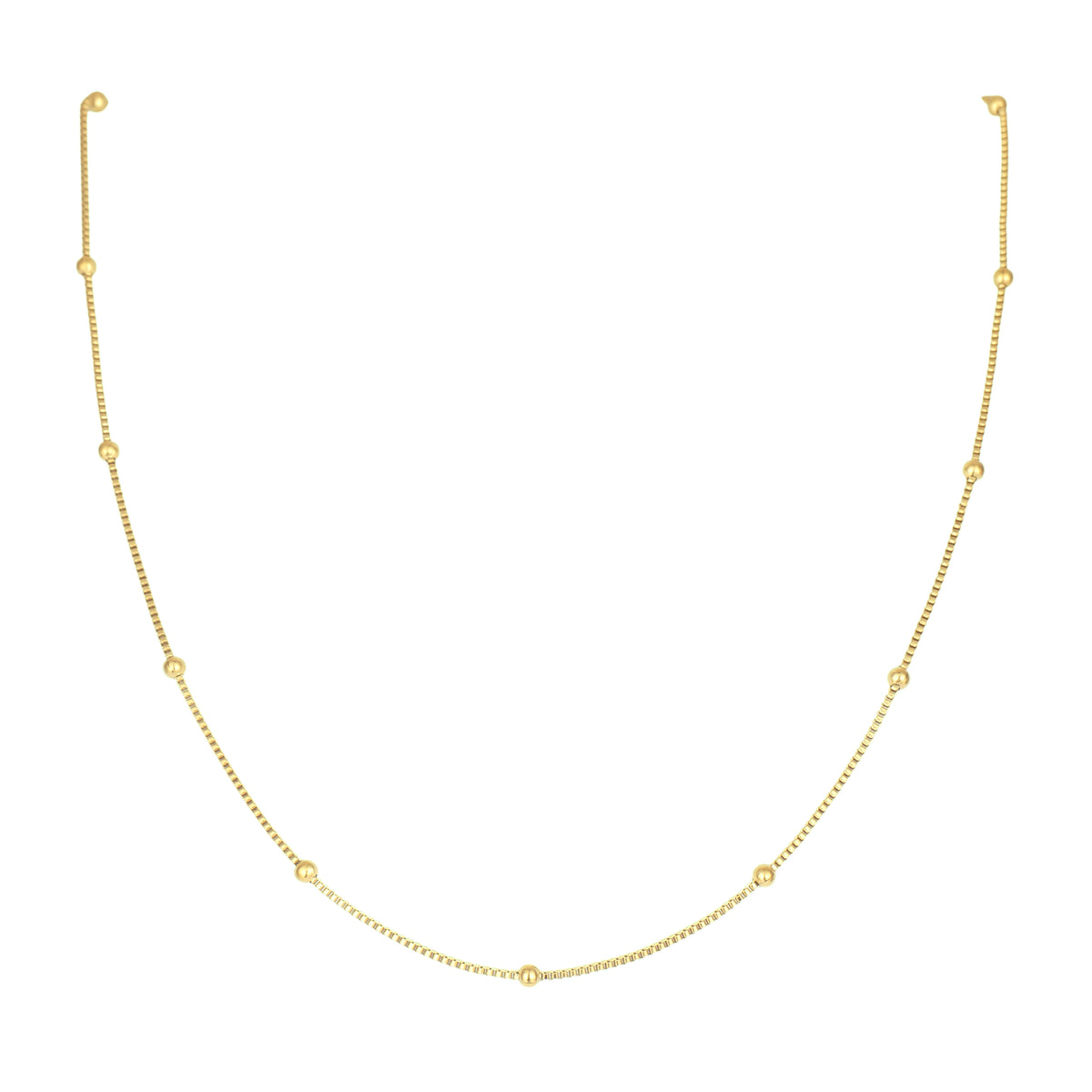 Drop Zone Chain — 18K gold-plated anti-tarnish jewellery by Veyra, view 2