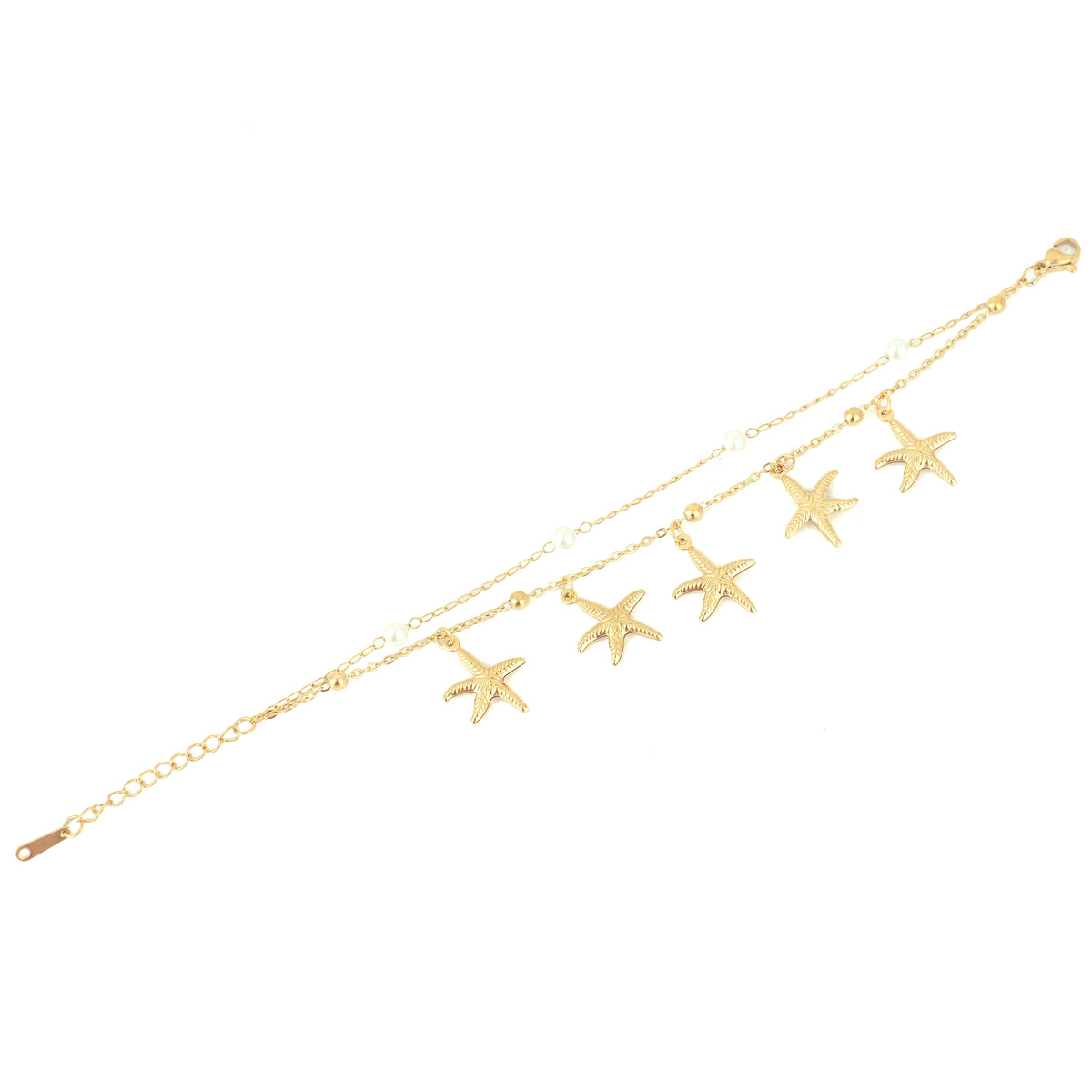 Stone Cold Bracelet — 18K gold-plated anti-tarnish jewellery by Veyra, view 2