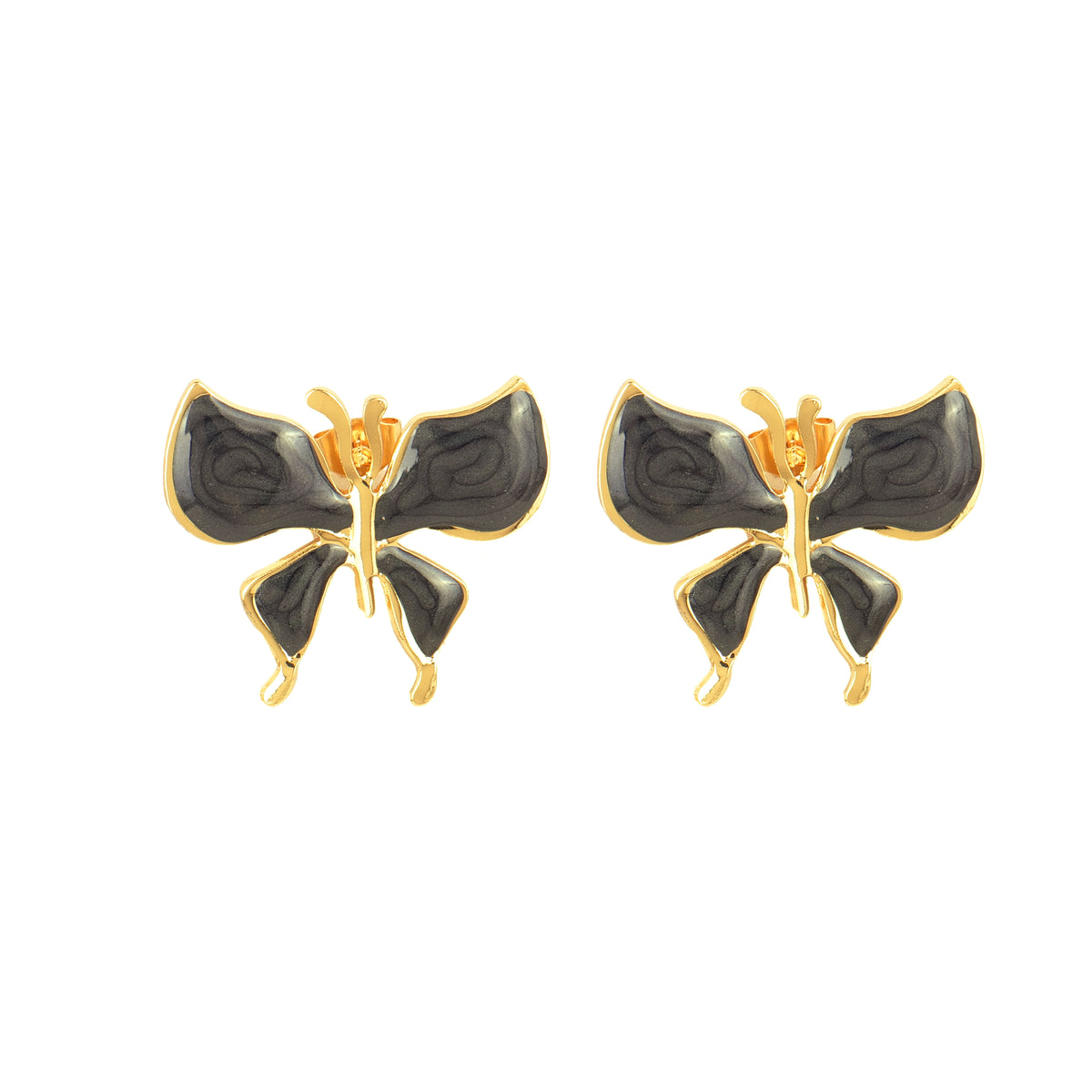 Crescent Earrings — 18K gold-plated anti-tarnish jewellery by Veyra, view 2