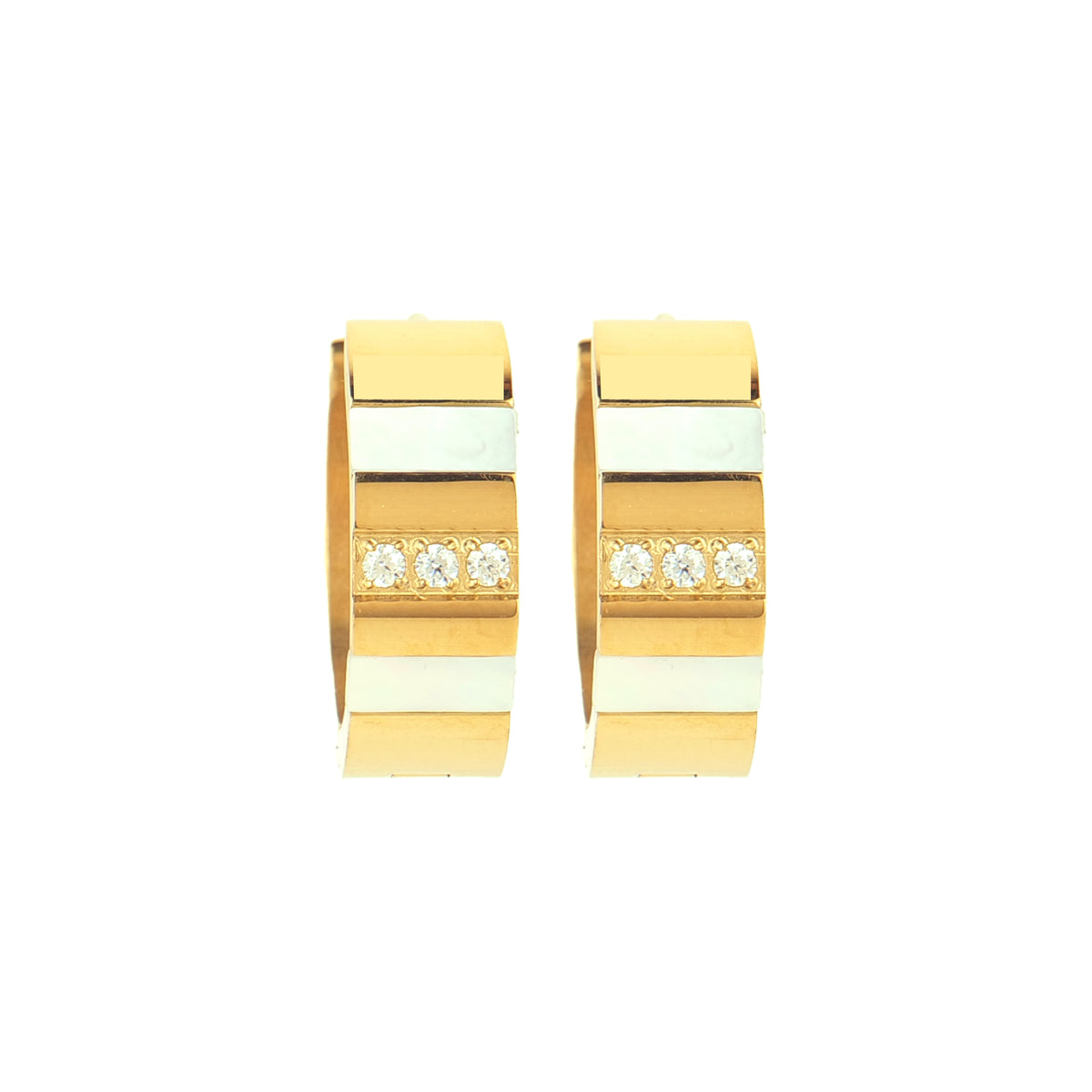 Charm Me Earrings — 18K gold-plated anti-tarnish jewellery by Veyra, view 2