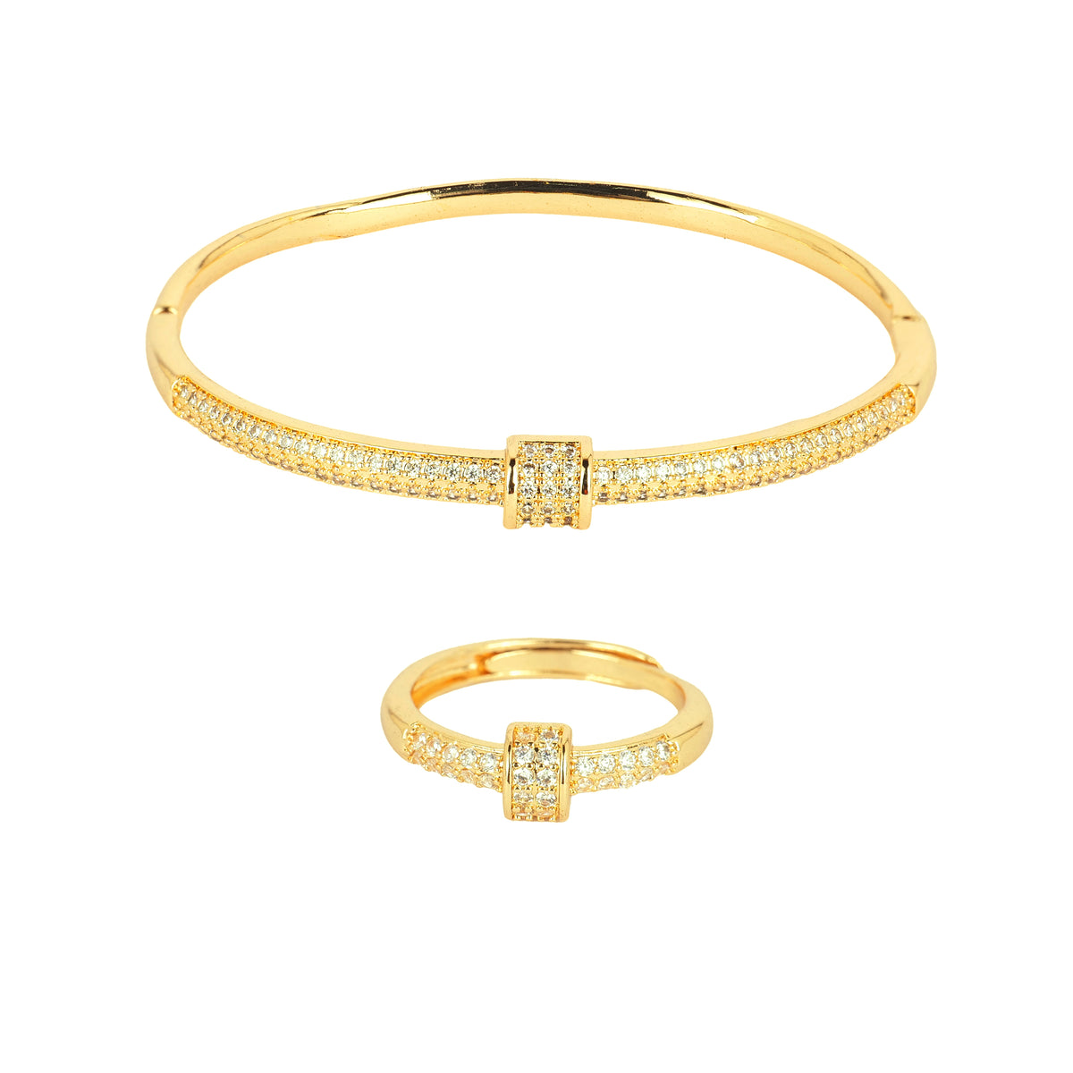 Timeless Duo Set — 18K gold-plated anti-tarnish jewellery by Veyra, view 2