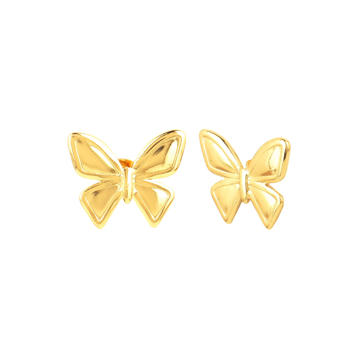 Twist Earrings — 18K gold-plated anti-tarnish jewellery by Veyra, view 2