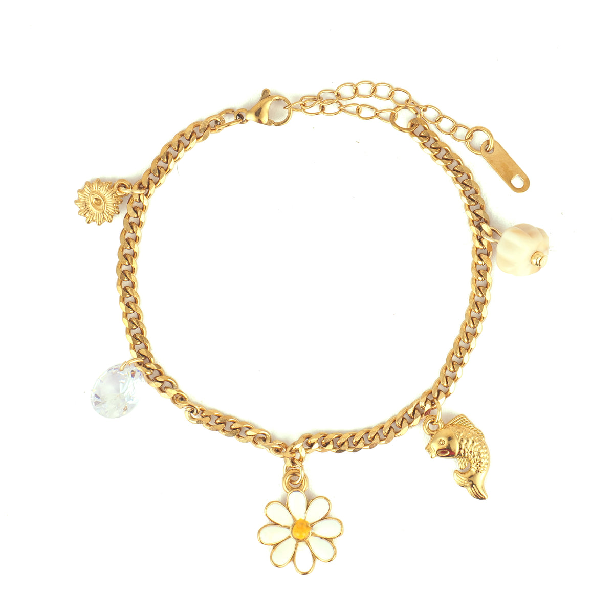 Halo Bracelet — 18K gold-plated anti-tarnish jewellery by Veyra, view 2
